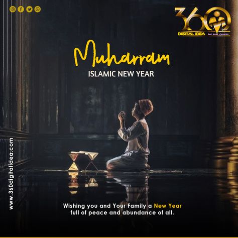 Muharram is a sacred month of Allah!! It's a day to celebrate your happiness with the feelings of brotherhood. Let's not forget the sacrifices of Imam Ali and follow his teachings to lead a great life. The entire team of 360 Digital Idea wishes you all a very happy Muharram!! Stay blessed and abundant!! . . Via 360 Digital Idea: www.360digitalidea.com #360DigitalIdea #Muharram #Karbala #Shia #Islam #ImamHussain #Yahussain #Ya #Imamali #Allah #Azadari #Ali #Yaabbas #Imam #Yaali #LabbaikyaHussain Happy Muharram Wishes, Islamic New Year Wishes, Muharram Wishes, Thanks For Birthday Wishes, 10 Muharram, Green Nature Wallpaper, Happy Muharram, Eid Mubarak Wishes, Islam Quotes About Life