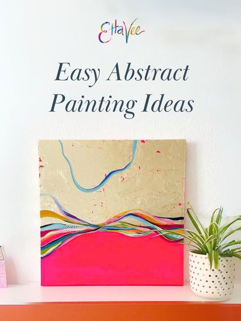 In this post, I’ll share four easy abstract painting ideas. Whether you’re a beginner artist ... Acrylic Paint Canvas Easy Abstract Art, Abstract Expressionism Art Easy, How To Create Abstract Art, Teaching Abstract Art, Easy Acrylic Painting Ideas For Beginners Simple Abstract Art, How To Teach Abstract Art, Easy Abstract Painting Ideas, Diy Abstract Painting, Abstract Painting Ideas