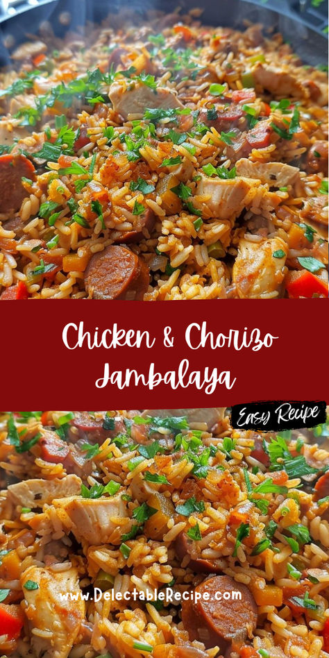 Chorizo Skillet Dinners, Chorizo Rice Recipes, Chorizo And Rice Recipes, Chorizo Rice, Skillet Dinner Recipes, Chicken Chorizo, Chorizo Recipes, Skillet Dinners, Savory Chicken