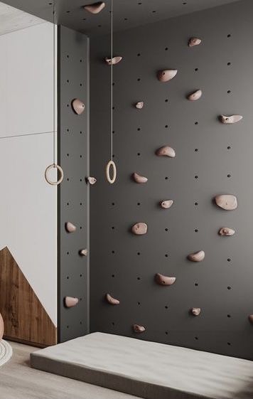 At Home Climbing Wall, Sensory Room Ideas At Home, Circu Magical Furniture, Kids Rooms Inspo, Magical Furniture, Gym Room At Home, Toddler Playroom, Gym Decor, Climbing Wall