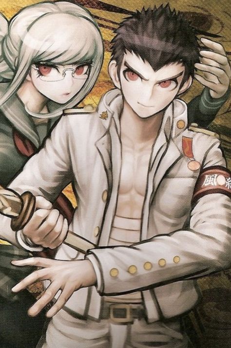 Fuyuhiko Official Art, Peko Pekoyama, Kiyotaka Ishimaru, Ishimaru Kiyotaka, Danganronpa Ships, Spike Chunsoft, Twin Braids, Goodbye Despair, Danganronpa 1