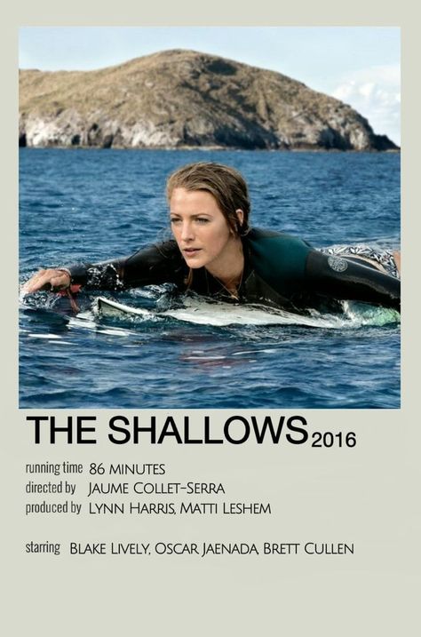 Shallows Movie, Movie Guide, The Shallows, Movie Poster Wall, Horror Show, Good Movies To Watch, Blake Lively, Minimalist Poster, Movie Poster