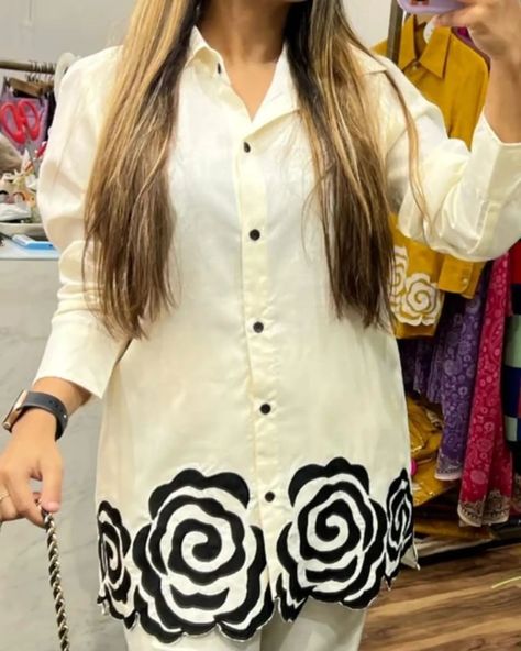 New launch All trending pearl Cream Shade two pc sets that are eye catching with larger than life embroidery details on daman of tunic top and bottom too. It's a must for ALL shapes and sizes and a smart party outfit for all age groups!!🪄🪡🪡_ 🔥 Kurta length -27-28" 🔥 Pants are 38" length ~~🍃🪄 This is made in premium quality viscose smooth flowy Rayon 140 grams 👉4 colours available Available in sizes M XL xxl Price 850 fix Grab and look at your best NOW!!🪻🪻🪻 . . . #whitesuit #trendin... Smart Party Outfit, Kurtis With Pants, Larger Than Life, Pearl Cream, New Launch, Type Of Pants, Embroidery Details, Work Pants, Selling Online