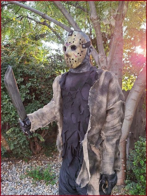 Freddy Vs Jason Jason Voorhees 1:1 Scale Lifesize Statue - Etsy Jason Halloween Decorations, Freddy Vs Jason, Halloween Decorations Ideas, Jason Voorhees, Halloween Deco, Decorations Ideas, Garden Sculpture, Halloween Decorations, Lion Sculpture