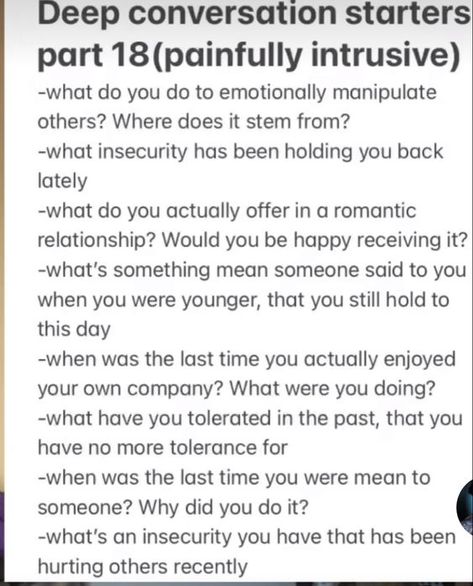 Podcasts Topics, Deep Conversation Topics, Deep Conversation Starters, Questions To Get To Know Someone, Deep Conversation, Intimate Questions, Deep Questions To Ask, Surrogate Mother, Deep Talks