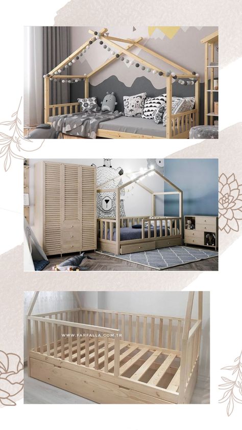 Tiny House Bed, Toddler House Bed, Dog Bedroom, Kids Bedroom Inspiration, Nursery Room Inspiration, Secret Rooms, Boys Bedrooms, Toddler Room, Childrens Bedrooms