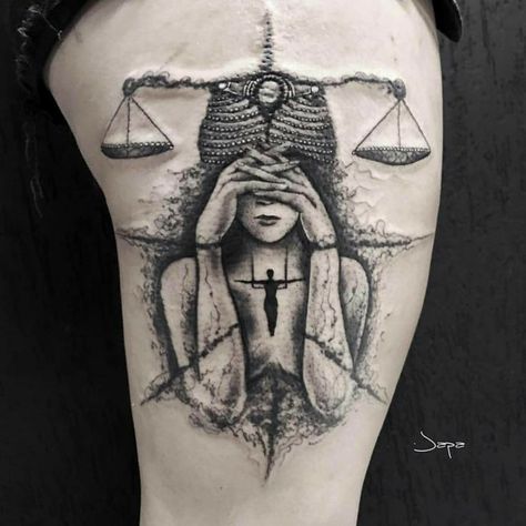 Mens Libra Tattoo, Justice Tattoo Men, Justice Tattoo For Women, Libra Tattoo For Men, Libra Signs, Libra Tattoos, Egyptian Eye Tattoos, Calf Tattoo Men, David Tattoo