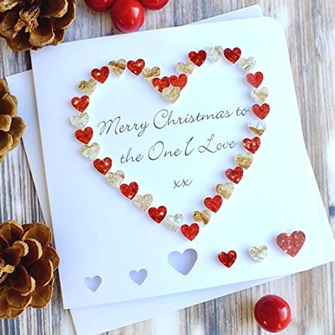 Handmade 'To The One I Love' Merry Christmas Card, Wife H... https://www.amazon.co.uk/dp/B077KFY9NS/ref=cm_sw_r_pi_dp_x_K0g0Bb8H00BMV Merry Christmas Boyfriend, Christmas Card For Wife, To The One I Love, The One I Love, Creative Birthday Cards, Rude Birthday Cards, Simple Birthday Cards, Handmade Christmas Card, Romantic Christmas