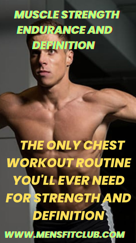 A fit person performing a chest workout in a modern gym, featuring exercises like bench presses, dumbbell flyes, and push-ups. The setting highlights proper form and focus, showcasing a comprehensive routine designed to build strength and definition in the chest muscles. Text overlay reads: 'Best Chest Workouts: Sculpt, Strengthen, and Define!' Ideal for all fitness levels. Beginner Chest Workout Men, Chest Exercise For Men Gym, Chest Day Workout Men, Inner Chest Workout Men, Chest Workouts For Men At Home, Chest Workout Program, Chest Exercises For Men, Best Chest Workout Routine, Chest Workouts For Men