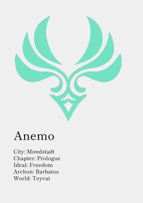 Anemo Vision Symbol, Anemo Symbol, Genshin Elements, Anemo Vision, Simbols Tattoo, Genshin Oc, Elemental Magic, Element Symbols, Magic Symbols