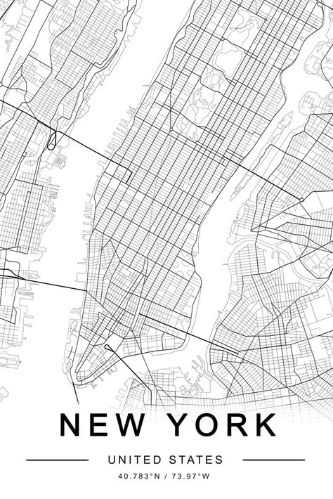 City Maps Illustration, Love One Another Quotes, New York Drawing, City Maps Design, Manhattan Map, Nyc Map, New York Map, New York City Map, New York Poster