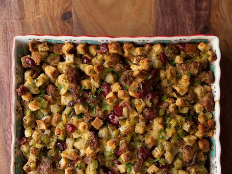 Stuffing With Cranberries, Sausage Dressing, Gourmet Sausage, Cranberry Pear, Sage Sausage, Herb Stuffing, Bacon Sausage, Thanksgiving Stuffing, Sweet Italian Sausage