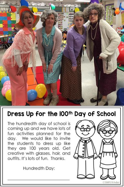 Dress Up for the 100th Day - Simply Kinder Castlevania Hector, Castlevania Alucard, 100 Días De Clases, Dress Up Days, 100th Day Of School Crafts, 100s Day, 100 Day Of School Project, Motivate Students, School Costume