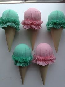 cheriesparetime: Fabric Ice Cream Cones Fake Ice Cream, Ice Cream Cones, An Ice Cream, Ice Cream Party, Ice Cream Cone, Too Cute, I Saw, Ice Cream, Cream