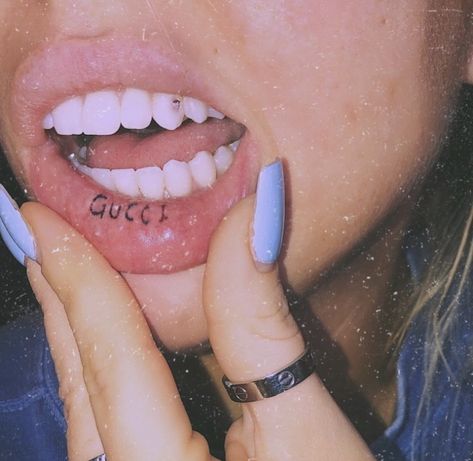 Under Lip Tattoo, Lip Tats, Lip Tattoos, Matching Tattoo, House Stuff, I Tattoo, Tatting, Tattoo Ideas, Cute Outfits