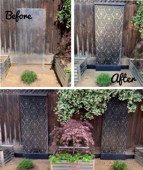 Shower Door Makeover, Succulent Garden Diy, Privacy Walls, Sliding Shower Door, Old Door, Door Makeover, Garden Doors, Glass Shower Doors, Recycled Art