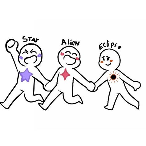 Star alien eclipse relationship dynamic three Let Your Friends Describe You Template, Body Base Drawing Friends, Drawings Of Friends 4 People, Duo Base Drawing Friends, Group Icon For Friends, Character Dynamics Friends, Trio Cartoon Characters, Trio Memes, Trio Dynamics