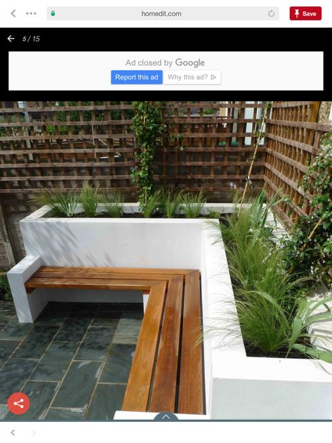 Hi, we are looking to build a concrete block planter and render it. Garden Seating Area, Backyard Seating Area, Contemporary Garden Design, Small Courtyard Gardens, Nutrition Quotes, Courtyard Gardens Design, Backyard Seating, Small Courtyards, Fitness Exercises