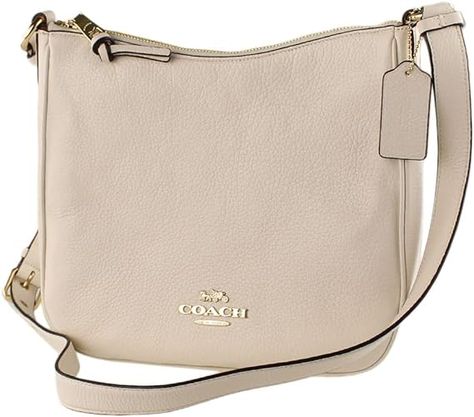 Amazon.com: Coach Women's Ellie File Bag (Chalk) : Clothing, Shoes & Jewelry Coach Shoulder Bag With Double Handle And Gold-tone Hardware, Coach Shoulder Bag With Gold-tone Hardware, Coach Beige Shoulder Bag With Gold-tone Hardware, Versatile Coach Shoulder Bag With Gold-tone Hardware, Coach Pink Shoulder Bag With Gold-tone Hardware, Purse Brands, Leather Fabric, Pebbled Leather, Inside Pocket