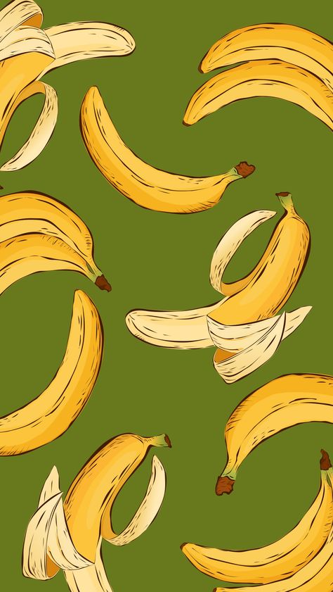 Banana Painting, Banana Wallpaper, Healthy Nutrition Plan, Banana Art, Lean Belly Juice, Belly Juice, Green Banana, Pola Kartu, Gone Forever