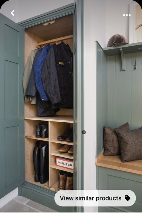 Small Hallway Design, Hallway Coat Storage, Coat Cupboard, Hallway Design Ideas, Coat And Shoe Storage, Space Saving Ideas, Free Standing Coat Rack, Compact Furniture, Coat Storage