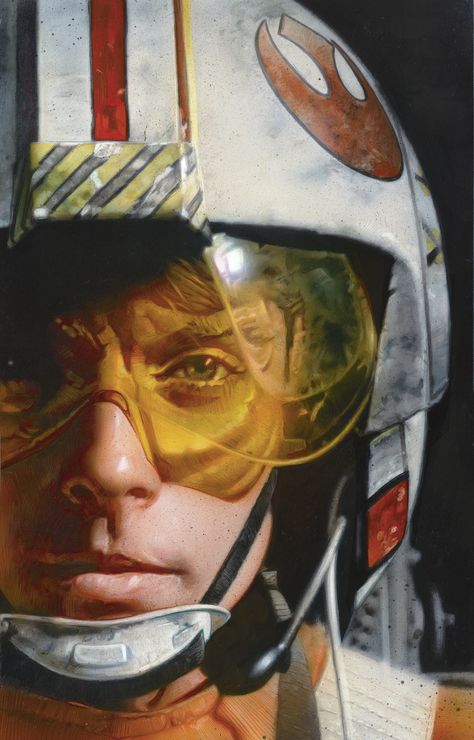 "Luke Skywalker-X Wing Pilot by Greg Staples" by Greg Staples Anakin Vader, Star Wars Luke, Star Wars Luke Skywalker, Star Wars Tattoo, Mark Hamill, Star Wars Wallpaper, Star Wars Artwork, X Wing, Star Wars Fan Art