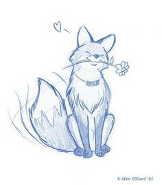 Sitting Fox Drawing, Red Fox Drawing, Fox Drawing Sketches, Drawing Sitting, Cute Fox Drawing, Fox Sketch, Gaia Online, Fox Drawing, Drawing Template