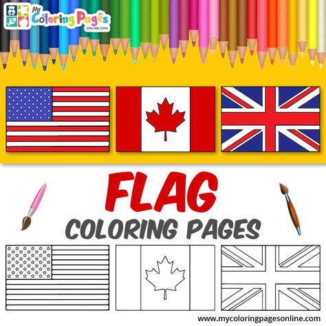 Geography is your children's favorite hobby? What about the flags of the world countries? Are they good enough with painting and memorizing things? Then, Flags Coloring is the right app for you. Visit website: https://mycoloringpagesonline.com/flag-coloring-games-for-kids/?utm_source=TLA+Social&utm_medium=Social+Post #thelearningapp #TLA #flag #coloring Flags From Around The World Printables, Flag Coloring Pages Free Printable, Flag Art Project, Design Your Own Flag, All Country Flags, Coloring Games For Kids, Coloring Games, Name Coloring Pages, County Flags