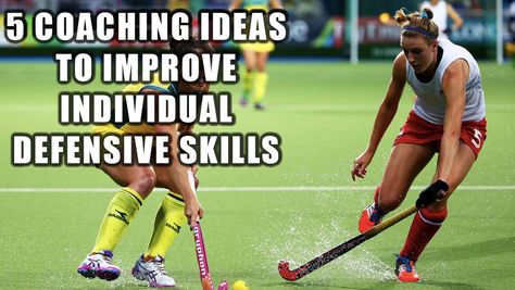 5 Coaching Ideas for Individual Hockey Defense - Staying in front of the ball Hockey Defense, Defense Quotes, Field Hockey Games, Field Hockey Drills, Hockey Tips, Hockey Diy, Hockey Outfits, Hockey Drills, Hockey Girlfriend