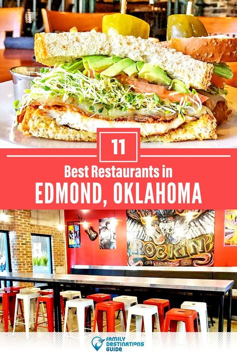 Want to see the best restaurants in Edmond, OK? We’re FamilyDestinationsGuide, and we’re here to help: From incredible brunch spots and amazing places to eat dinner, to local foodie spots and hidden gems, discover the BEST Edmond restaurants - so you get memories that last a lifetime! #edmond #edmondrestaurants #restaurantsinedmond #bestrestaurantsinedmond #placestoeatedmond Edmond Oklahoma, Family Restaurants, Brunch Spots, Best Sandwich, Good Pizza, Best Places To Eat, Best Breakfast, Oklahoma, Places To Eat