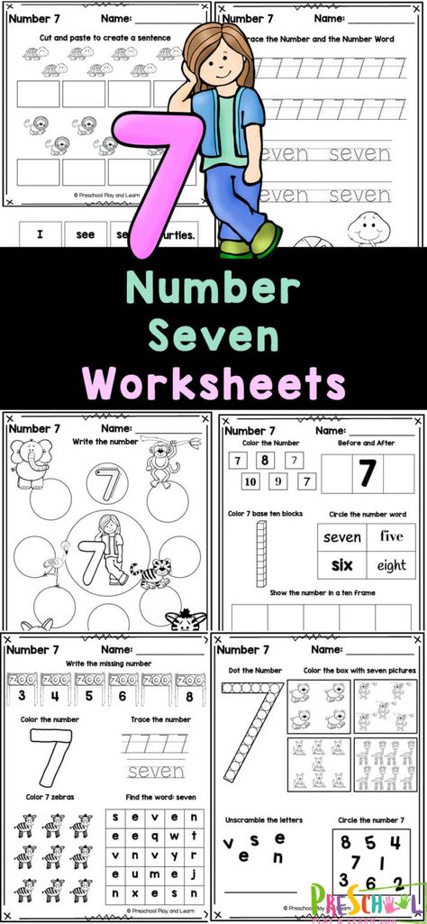 Number Recognition Worksheets, Shape Worksheets For Preschool, Thanksgiving Activities Preschool, Printable Math Games, Counting Activities Preschool, Free Worksheets For Kids, Free Printable Numbers, Worksheets For Preschoolers, Preschool Counting