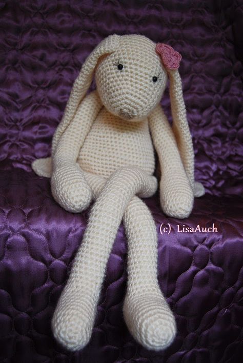 free crochet bunny patterns, crochet bunny patterns free. Large crochet toy bunny maskotka, zajączek Crochet Bunny Patterns, Free Crochet Bunny, Bunny Patterns, Crochet Bunny Pattern, Easter Crochet Patterns, Modern Crochet Patterns, Bunny Crochet, Crochet Rabbit, Crochet Baby Toys