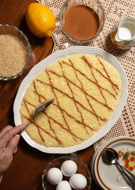 Portuguese Sweet Rice Recipe, Sweet Rice Pudding Recipe, Portuguese Rice Pudding, Portuguese Rice, Portuguese Dessert Recipes, Portuguese Sweet Bread, Rice Pudding Recipe, Portuguese Desserts, Portuguese Cuisine