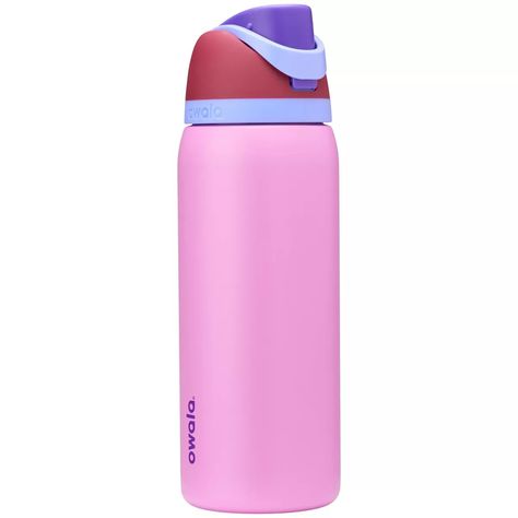 Owala 32oz Freesip Stainless Steel Water Bottle - Electric Orchid : Target Owala 32 Oz, Owala Water Bottle, Pink Stanley, Summer Wishlist, Trendy Water Bottles, Playful Colors, Wide Mouth Water Bottle, Stanley Cups, Cute Water Bottles