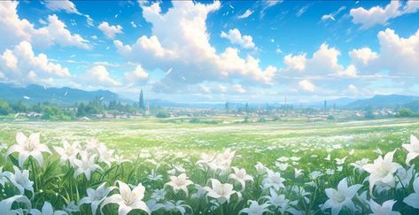 Nature Desktop, Anime Places, Arte 8 Bits, Computer Wallpaper Desktop Wallpapers, Cute Laptop Wallpaper, Scenery Background, Pretty Landscapes, Fantasy Places, Beautiful Landscape Wallpaper