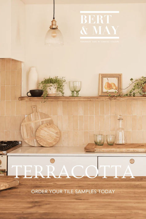 Browse our terracotta tiles made by master artisans in Spain or opt for reclaimed terracotta from our authentic and timeless collection. Perfect for adding a raw edge to a rustic finish or juxtaposing against contemporary styling, our range of terracotta floor and wall tiles are ideal for both indoor and outdoor spaces. Terracotta Kitchen Splashback, Terracotta Floor Tiles Kitchen, Terracotta Backsplash Kitchen, Terra Cotta Backsplash, Terracotta Bathroom Floor, Terracotta Kitchen Walls, Terracotta Backsplash, Terracotta Tiles Kitchen, Tiles Splashback