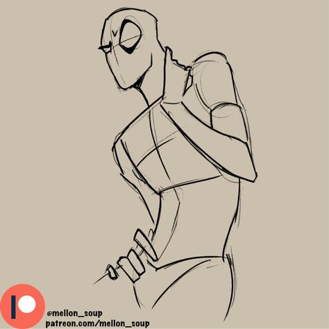 drawing art sketches anatomy character design pose reference halfbody fullbody comic manga anime mellon_soup Reference Poses Spiderman, 3 Person Poses Drawing Reference, Spiderman Oc Drawing Base, Spidersonas Poses, Spider Man Base Pose, Pose Reference Superhero, Spider Man Poses Reference Sketch, Spiderman Reference Poses, Pose Anatomy Reference