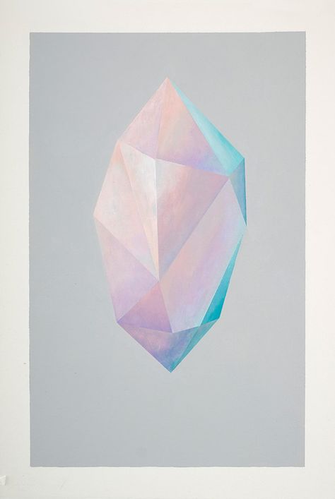 Crystal Illustration, Vancouver Art Gallery, Gemstone Art, Acrylic On Paper, Photo Projects, Crystal Art, Geometric Art, Community Art, Cool Artwork