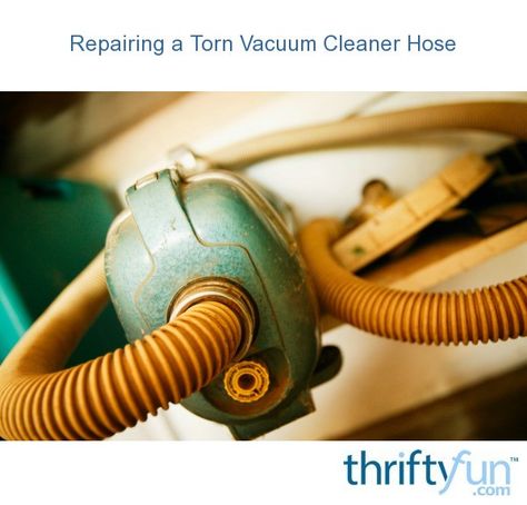 This is a guide about repairing a torn vacuum cleaner hose. You may not want to purchase a new hose for your old vacuum. There may be a way to plug the hole to maintain the suction. Vintage Vacuum Cleaner, Recycling Center, Canister Vacuum, Useful Stuff, Vacuum Cleaners, Garbage Can, Vacuums, Best Buy, Community Group