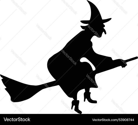 Witch On A Broom, A Broom, High Res, Png Images, Adobe Illustrator, Vector Free, Witch, Illustrator, Royalty