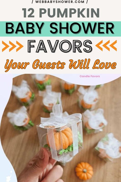 Looking for the perfect way to thank your guests for celebrating your little pumpkin's impending arrival? These 12 pumpkin baby shower favors are both adorable and functional, ensuring they will be cherished and used for years to come. Pumpkin Theme Party Favors, Baby Shower Ideas Pumpkin Theme, Fall Baby Shower Party Favor Ideas, Little Pumpkin Baby Shower Ideas Food, Pumpkin Shower Favors, A Little Pumkin Is On The Way Baby Shower Theme, Little Pumpkin Boy Baby Shower Ideas, Fall Baby Sprinkle Ideas For Boys, Pumpkin Centerpieces Baby Shower Boy