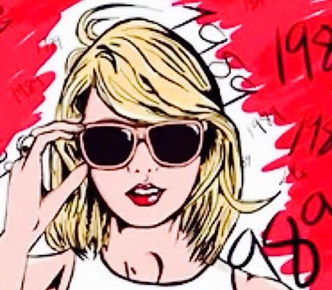 1989 Taylor Swift Tumblr, Taylor Swift Drawing, Feminist Icons, Taylor Swift Facts, All About Taylor Swift, Taylor Swift Red, Celebrity Look Alike, Taylor Swift 1989, Taylor Swift Album