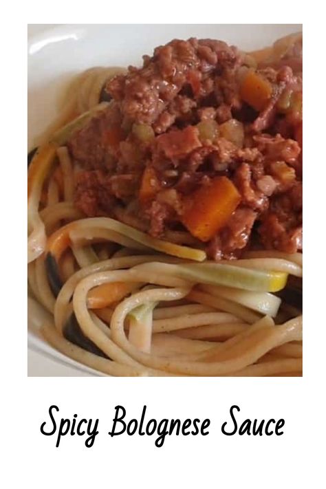 Spicy Bolognese Sauce Sausage Bolognese, Italian Spaghetti Sauce, Spicy Italian Sausage, Italian Spaghetti, Spicy Aioli, Canning Whole Tomatoes, Pasta Night, Bolognese Sauce, Spicy Sausage