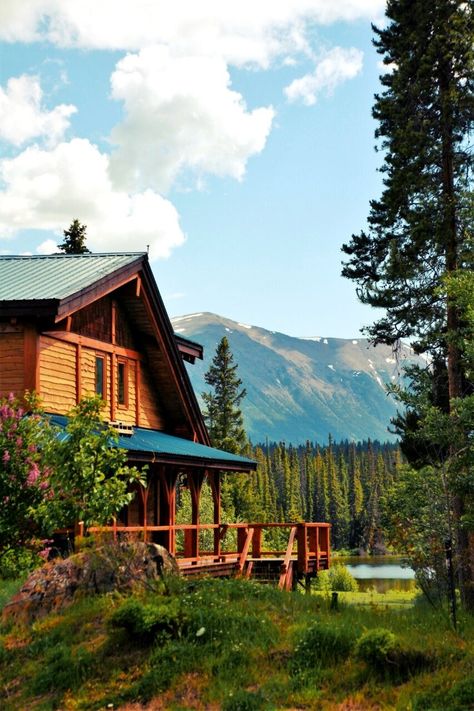 Luxury Log Home Accommodation in British Columbia — The Chilko Experience Wilderness Resort Beach Shacks, Wilderness Resort, Luxury Log Cabins, Tower House, Travel Log, Private Deck, Timber Frame Homes, Log Home, Log Cabins