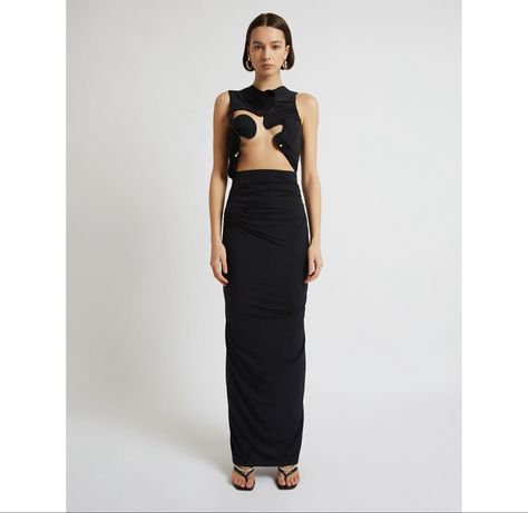 $995.00 Resort 2023, Christopher Esber, Black Tank Dress, 2023 Collection, Australian Fashion, Choose Colors, Tank Dress, Dress Black, Formal Dresses