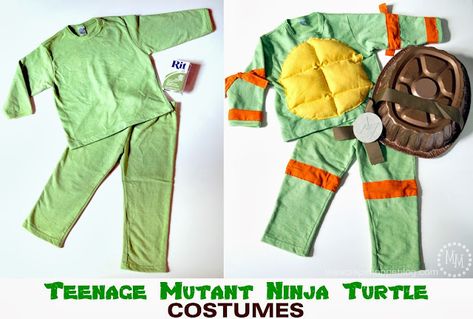 Diy Ninja Turtle Costume, Teenage Mutant Ninja Turtles Costume, Ninja Turtles Costume, Turtle Costume, Ninja Turtle Costume, Tmnt Party, Turtle Costumes, Toddler Patterns, Ninja Turtle Party