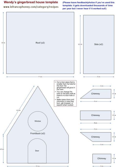 Gingerbread House Template Printable, Gingerbread House Icing, Easy Gingerbread House, Homemade Gingerbread House, Gingerbread House Patterns, Gingerbread House Recipe, Ginger Bread House Diy, Cool Gingerbread Houses, Gingerbread House Template