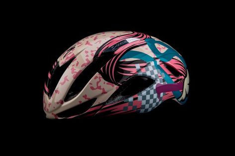 DFace Joins Romance for Five Custom Cycling Helmets #daily #news #hypebeast #mux #muxjasper #fivedoubleues Cycling Helmet Design, Helmet Paint, Cycling Helmet, Helmet Design, Bike Helmet, Enamel Paint, Street Artists, Cycling Outfit, Daily News