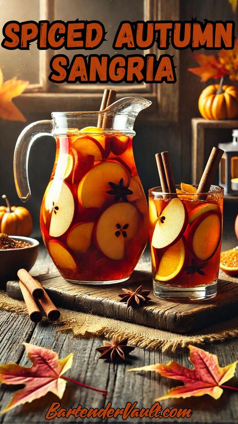 44 Best Sangria Recipes for 2025 7 Autumn Sangria Fall Drinks, Easy Fall Sangria, Diy Sangria Bar, Diy Sangria, Autumn Sangria, Best Sangria, Sangria Mix, Best Sangria Recipe, Fall Sangria Recipes