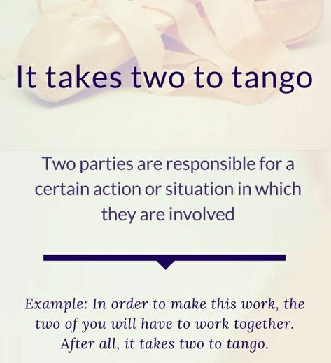 It Takes Two To Tango, It Takes Two, It Takes, Tango, No Response, Two By Two, Take That